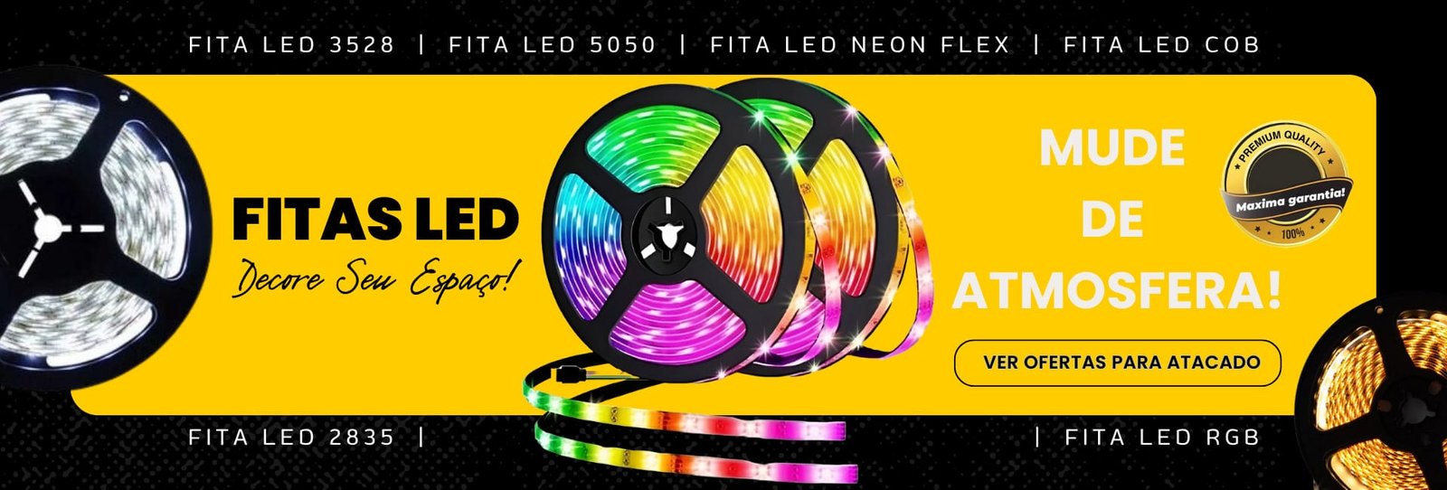 Loja de Iluminação - BrilhoLux Banner do produto Fita LED