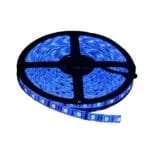 Fita de Led 3528 60 Leds por metro IP65 Rolo 5m Azul 12V