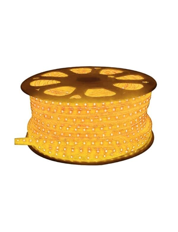 Fita de Led 5050 IP65 Rolo 100m Branco Quente 110v