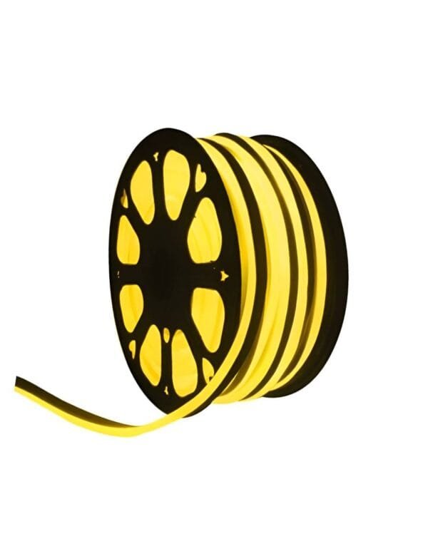 Fita de Led Neon Flex IP65 Rolo 100m Amarelo 110v (4)