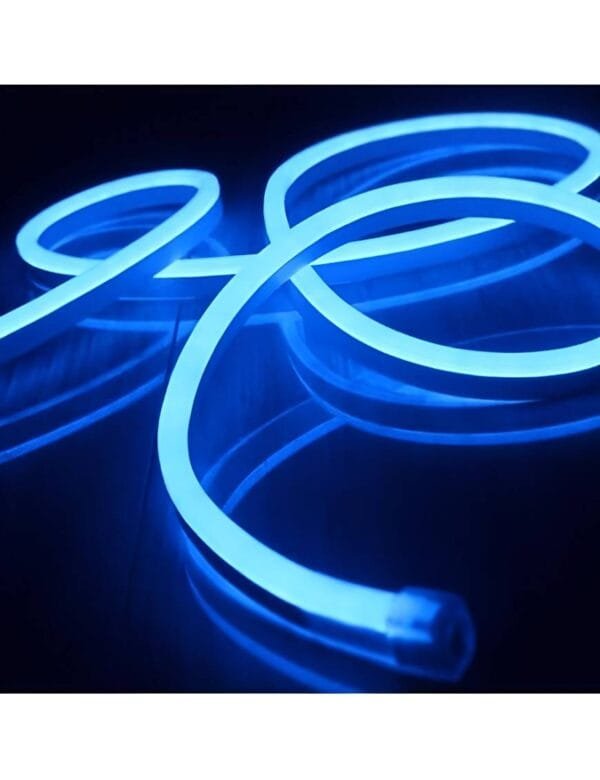 Fita de Led Neon Flex IP65 Rolo 100m Azul 110v (5)