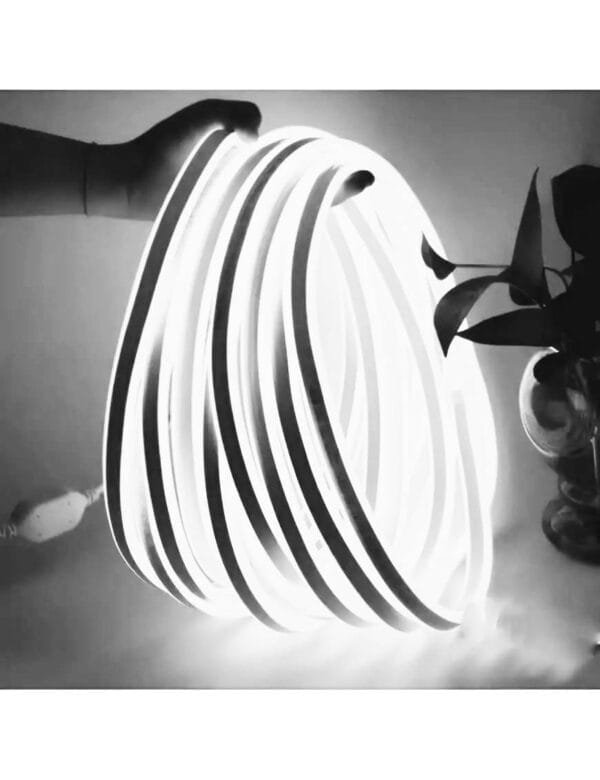 Fita de Led Neon Flex IP65 Rolo 100m Branco Frio 110v (5)
