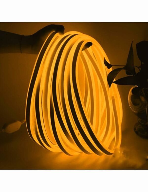 Fita de Led Neon Flex IP65 Rolo 100m Branco Quente 110v (4)