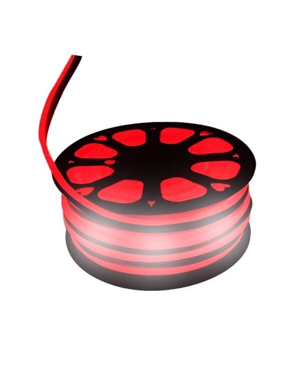 Fita de Led Neon Flex IP65 Rolo 100m Vermelho