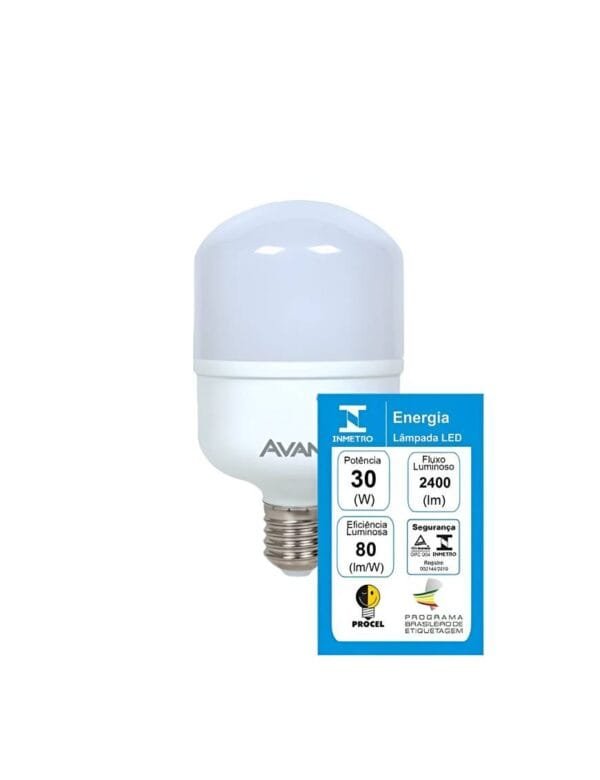 Lâmpada LED Bulbo 30w e27 Branco Frio (2)