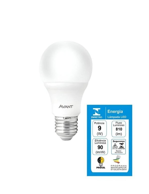 Lampada LED Bulbo 9w e27 Branco Frio