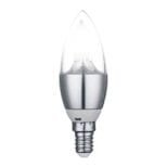 Lâmpada LED Vela 4w E14 Transparente Sem Bico Branco Frio (1)