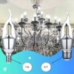Lâmpada LED Vela 4w E27 Transparente Com Bico Branco Frio (1)