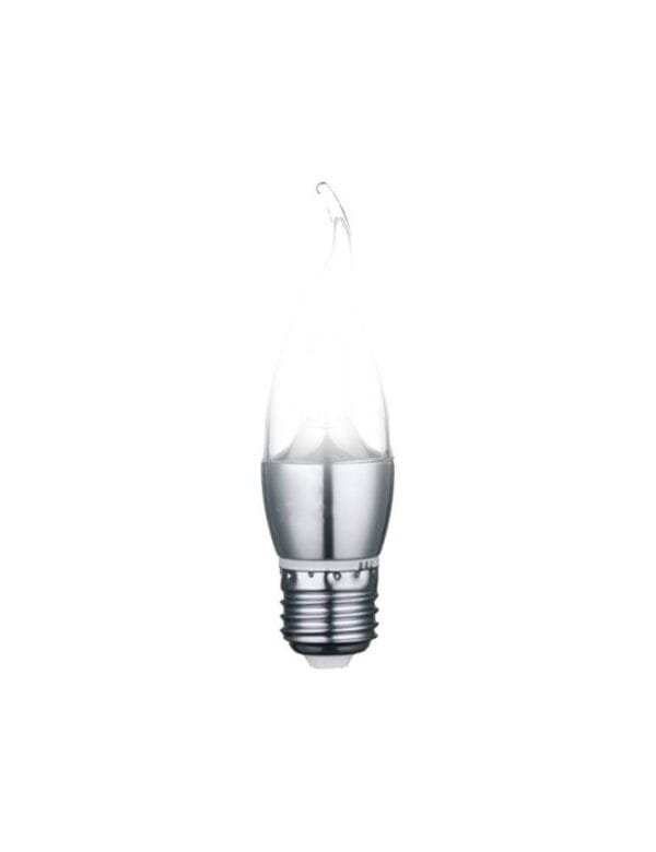 Lâmpada LED Vela 4w E27 Transparente Com Bico Branco Frio (2)