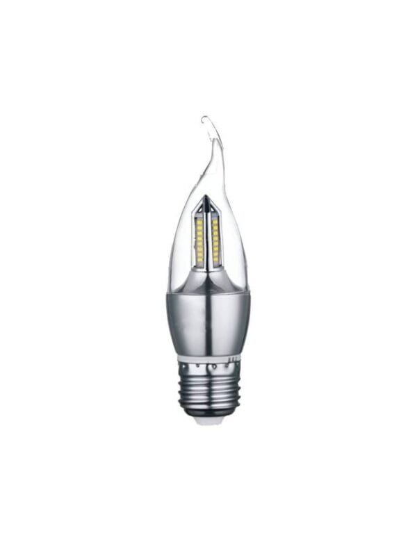 Lâmpada LED Vela 4w E27 Transparente Com Bico Branco Frio