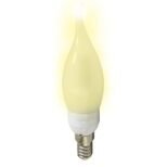 Lâmpada LED Vela 5w E14 Leitosa Com Bico Branco Quente