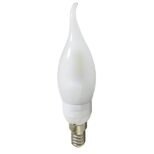 Lâmpada LED Vela 5w E14 Leitosa Com Bico Branco Quente