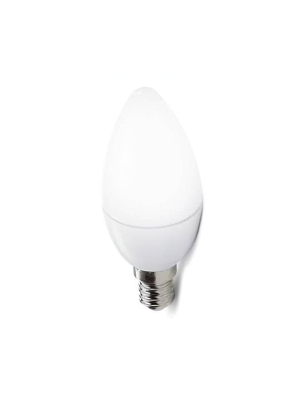 Lâmpada LED Vela 5w E14 Leitosa Sem Bico Branco Frio (2)
