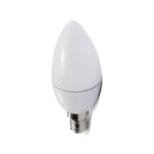 Lâmpada LED Vela 5w E14 Leitosa Sem Bico Branco Frio