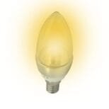 Lampada LED Vela 5w E14 Transparente Sem Bico Branco Quente (2)