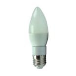 Lâmpada LED Vela 5w E27 Leitosa Sem Bico Branco Frio