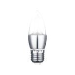 Lâmpada LED Vela 5w E27 Transparente Sem Bico Branco Frio (1)