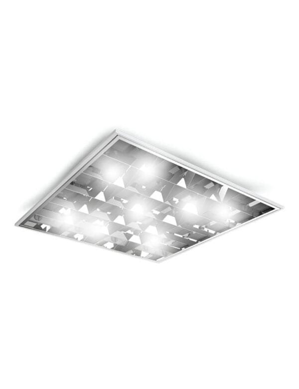 Luminária Calha Aletada Embutir 4x910w Aleta Alto Brilho Alumínio (2)