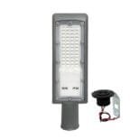 Luminária Pública LED 50w SMD IP66 Para Poste Branco Frio LP Com Base Para Rele