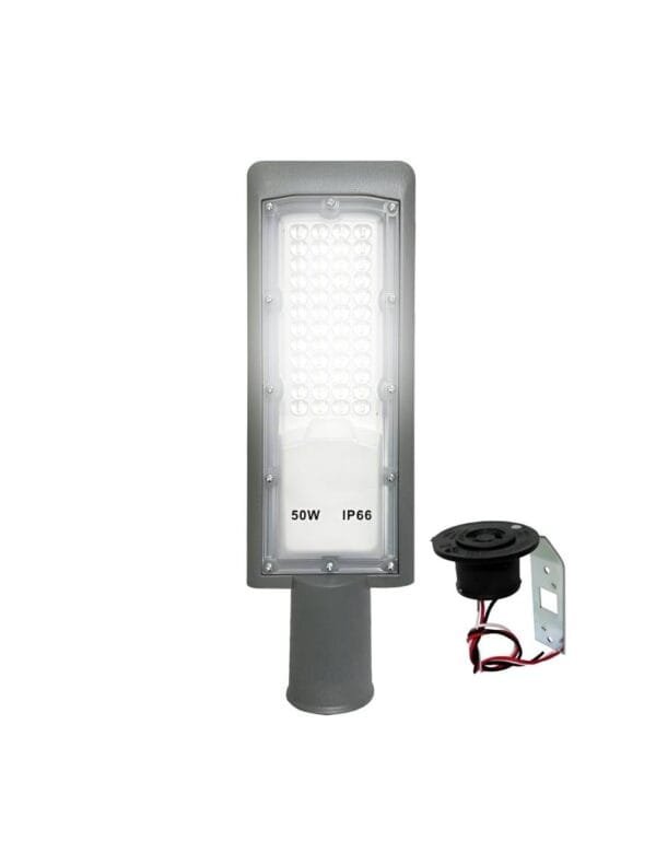 Luminária Pública LED 50w SMD IP66 Para Poste Branco Frio LP Com Base Para Rele (2)