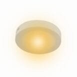 Plafon LED Sobrepor Redondo 6w Branco Quente