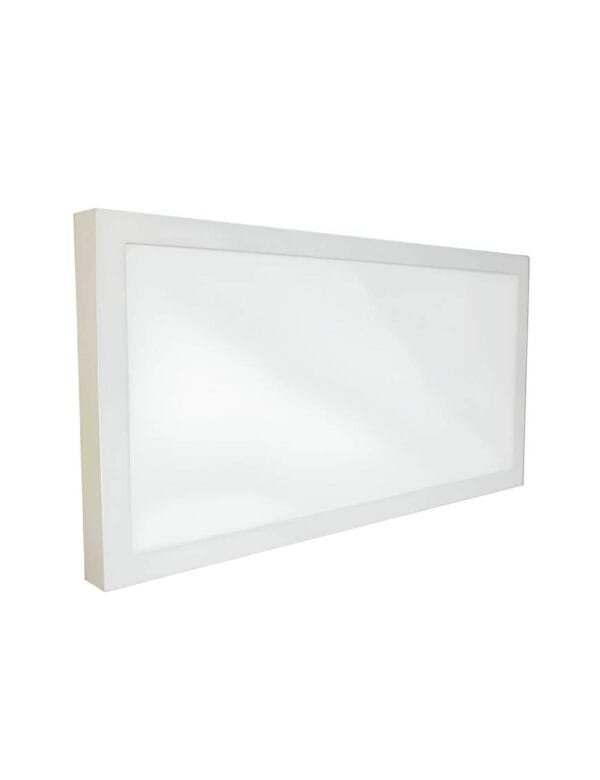 Plafon LED Sobrepor Retangular 60x30 36w Branco Frio