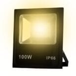 Refletor LED 100w Holofote SMD Branco Quente Prova D'água