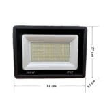 Refletor LED 200w Holofote SMD Branco Frio Prova D'água (1)