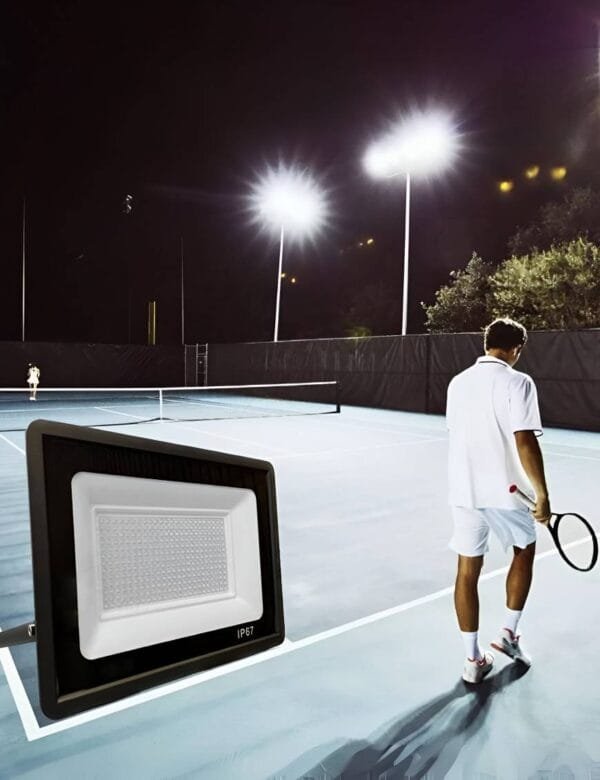 Refletor LED 200w Holofote SMD Branco Frio Prova D'água (6)