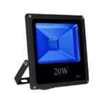 Refletor LED 20w Holofote SMD Branco Azul d'água