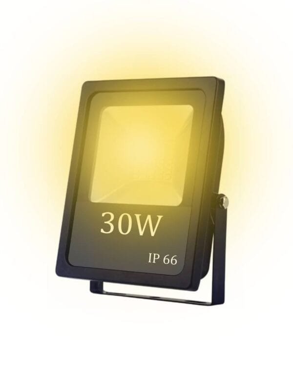 Refletor LED 30w Holofote SMD Branco Quente Prova d'água (2)