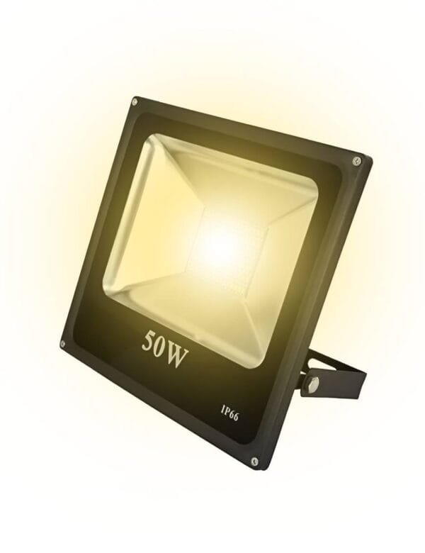 Refletor LED 50w Holofote SMD Branco Quente Prova d'água (1)