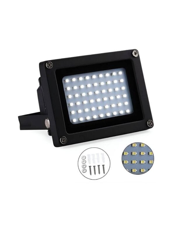 Refletor Solar LED 50w Auto Recarregável Branco Frio (1)
