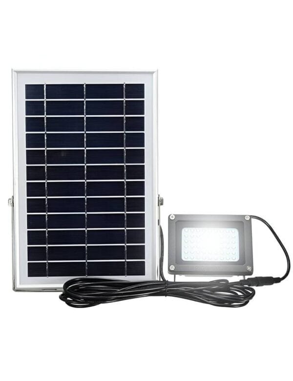 Refletor Solar LED 50w Auto Recarregável Branco Frio (2)