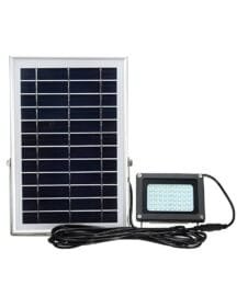 Refletor Solar LED 50w Auto Recarregável Branco Frio