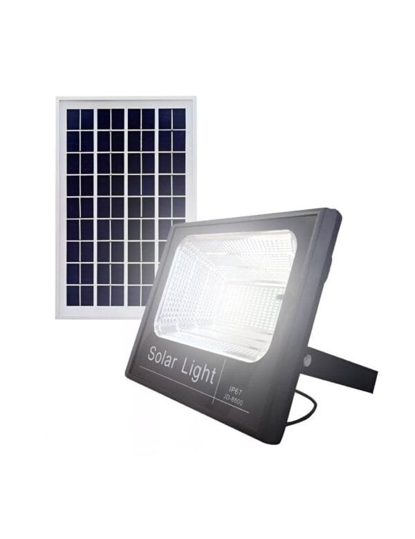 Refletor Solar LED 60w Auto Recarregável Branco Frio Prova D'água (2)