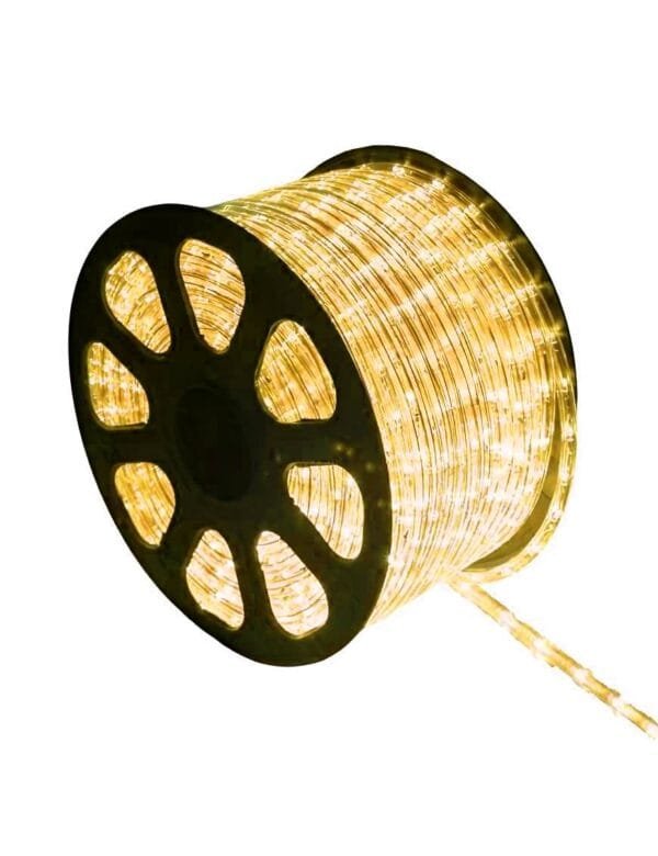 Rolo Mangueira de LED IP65 100 Metros 11mm Branco Quente 110v