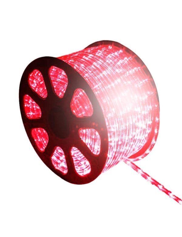 Rolo Mangueira de LED IP65 100 Metros 11mm Vermelho 110v (2)