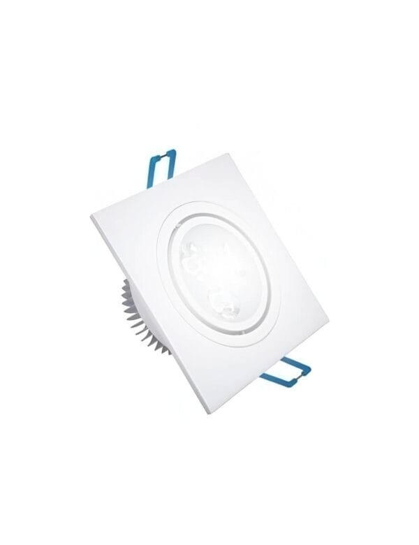 Spot LED Embutir Quadrado 3w SMD Direcionável Branco Frio (1)