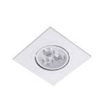 Spot LED Embutir Quadrado 3w SMD Direcionável Branco Frio (2)