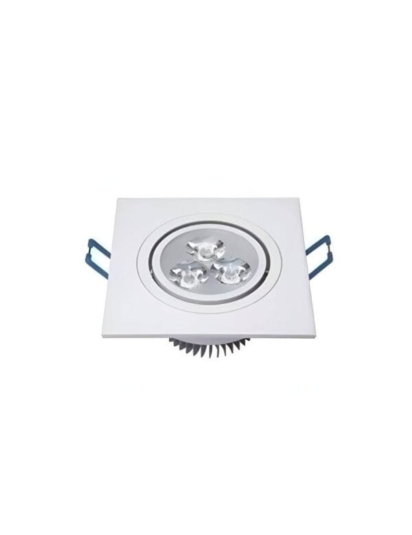 Spot LED Embutir Quadrado 3w SMD Direcionável Branco Frio (3)