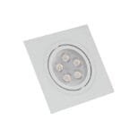 Spot LED Embutir Quadrado 5w SMD Direcionável Branco Frio (4)