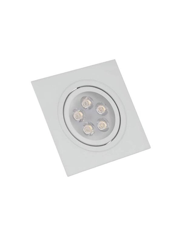 Spot LED Embutir Quadrado 5w SMD Direcionável Branco Frio (4)