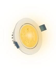 Spot LED Embutir Redondo 5w SMD Direcionável Branco Quente