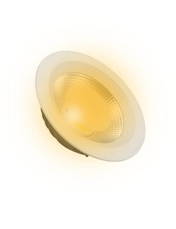 Spot Led Cob Downlight 30w Industrial Branco Quente