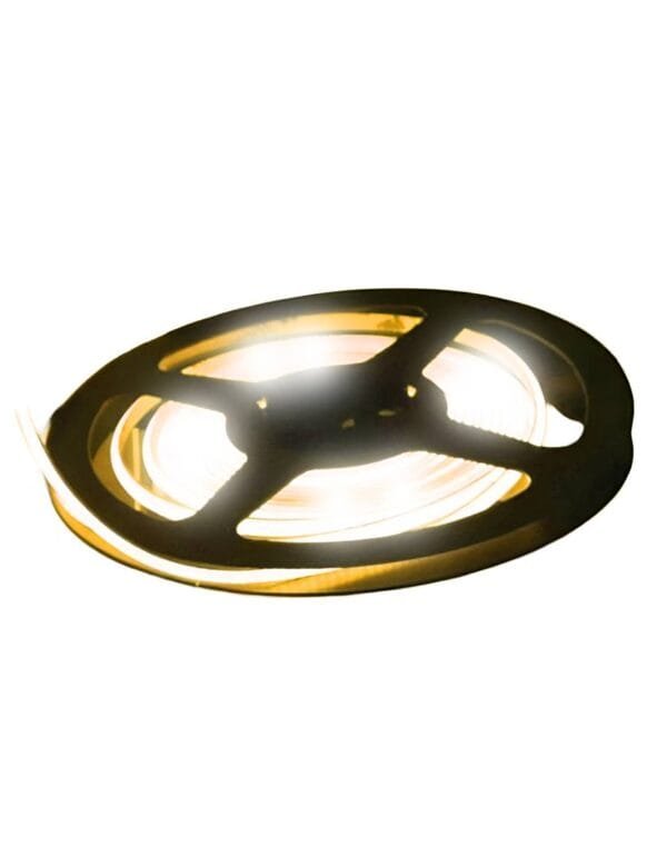 Fita de Led Cob 320 Leds 7w Por Metro Ip20 Rolo 5m Branco Quente 12v (3)