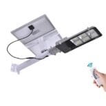 Luminaria Publica Solar LED 300w Placa Externa Branco Frio