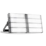 refletor led modular 400w com luz acesa