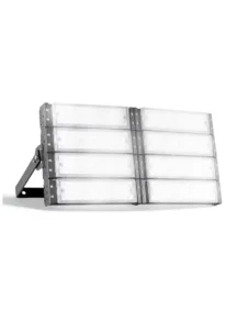 refletor led modular 400w com luz acesa