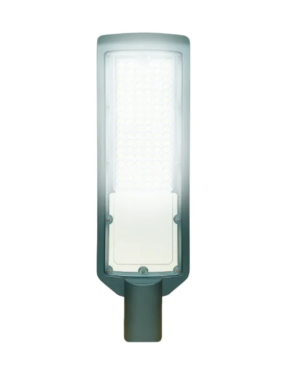 Luminária Pública LED 50W 120LMW Inmetro Fotocélula com a luza acesa